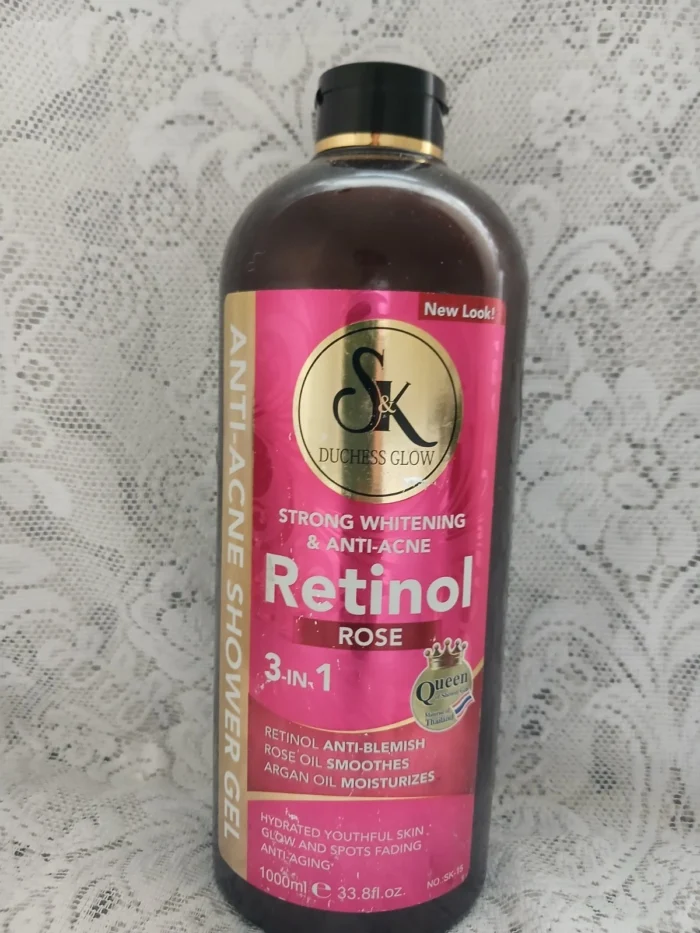 SK DUCHESS RETINOL ROSE ANTI-ACNE 3in1 WHITENING SHOWER GEL 1000ml SPF30 - Image 2